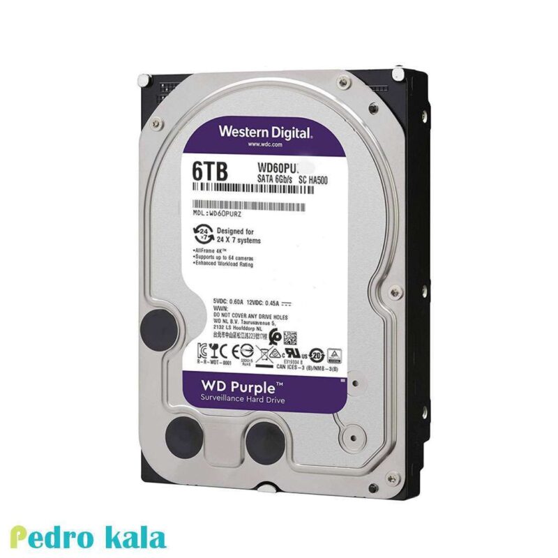 هارد اینترنال 6 ترابایت وسترن دیجیتال Purple