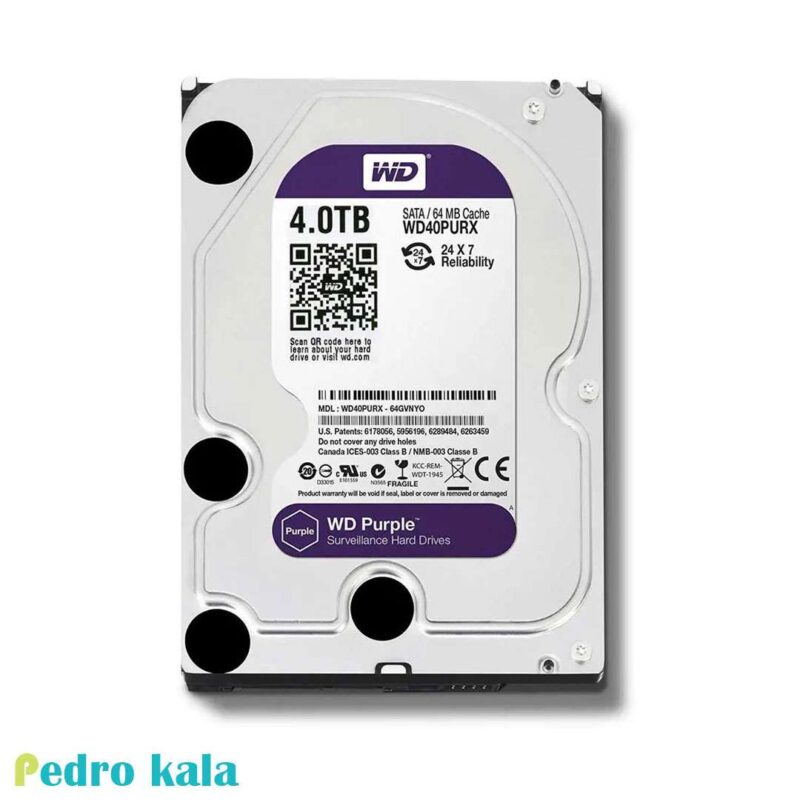 هارد اینترنال 4 ترابایت وسترن دیجیتال Purple